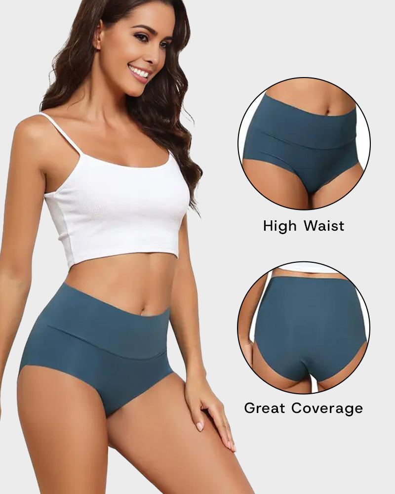 Seamless High-Waist No Show Comfort Panties (6 Pack)