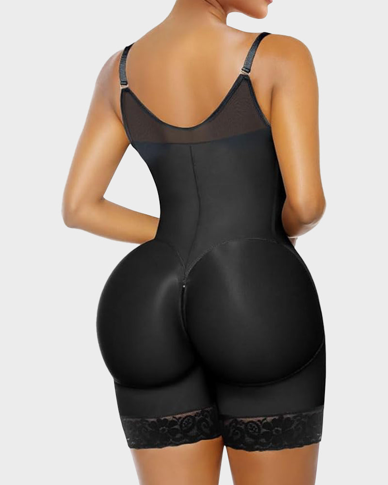 Tummy Control Butt Lifter Shaper with Zipper Crotch Fajas Colombianas Drop 1-2 dress sizes instantly